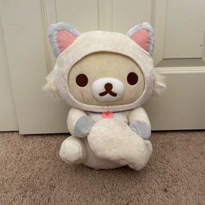 Rilakkuma Korilakkuma cat plushie standing